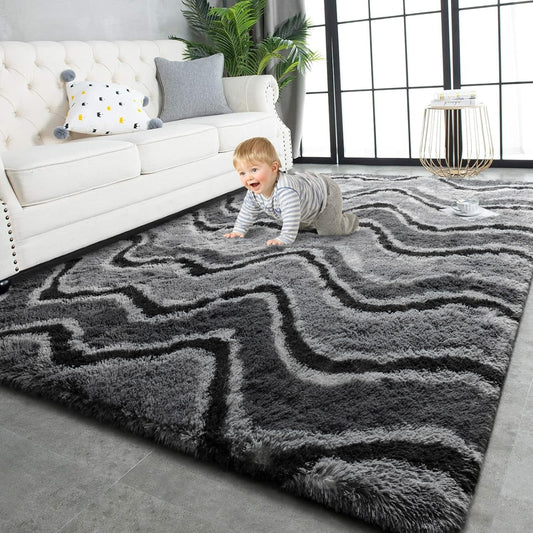 Super Soft Shaggy Rugs for Living Room and Bedroom Decor