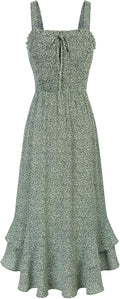 Women's Boho Style Maxi Dress - Floral Print for Summer Days
