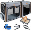 Lekereise 2-in-1 Cat Travel Carrier with Litter Box - Large Secure