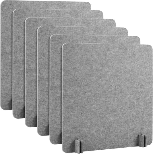Kisston 6 Pack Acoustic Desk Divider for Office Privacy Panels