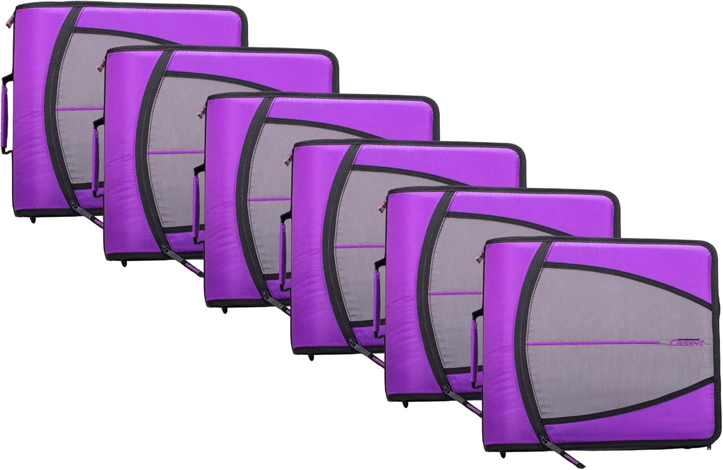 Case-it Mighty Zip Tab School Zipper Binder for Students