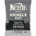 Kettle Brand Krinkle Cut Salt & Fresh Ground Pepper Chips - Snack Pack