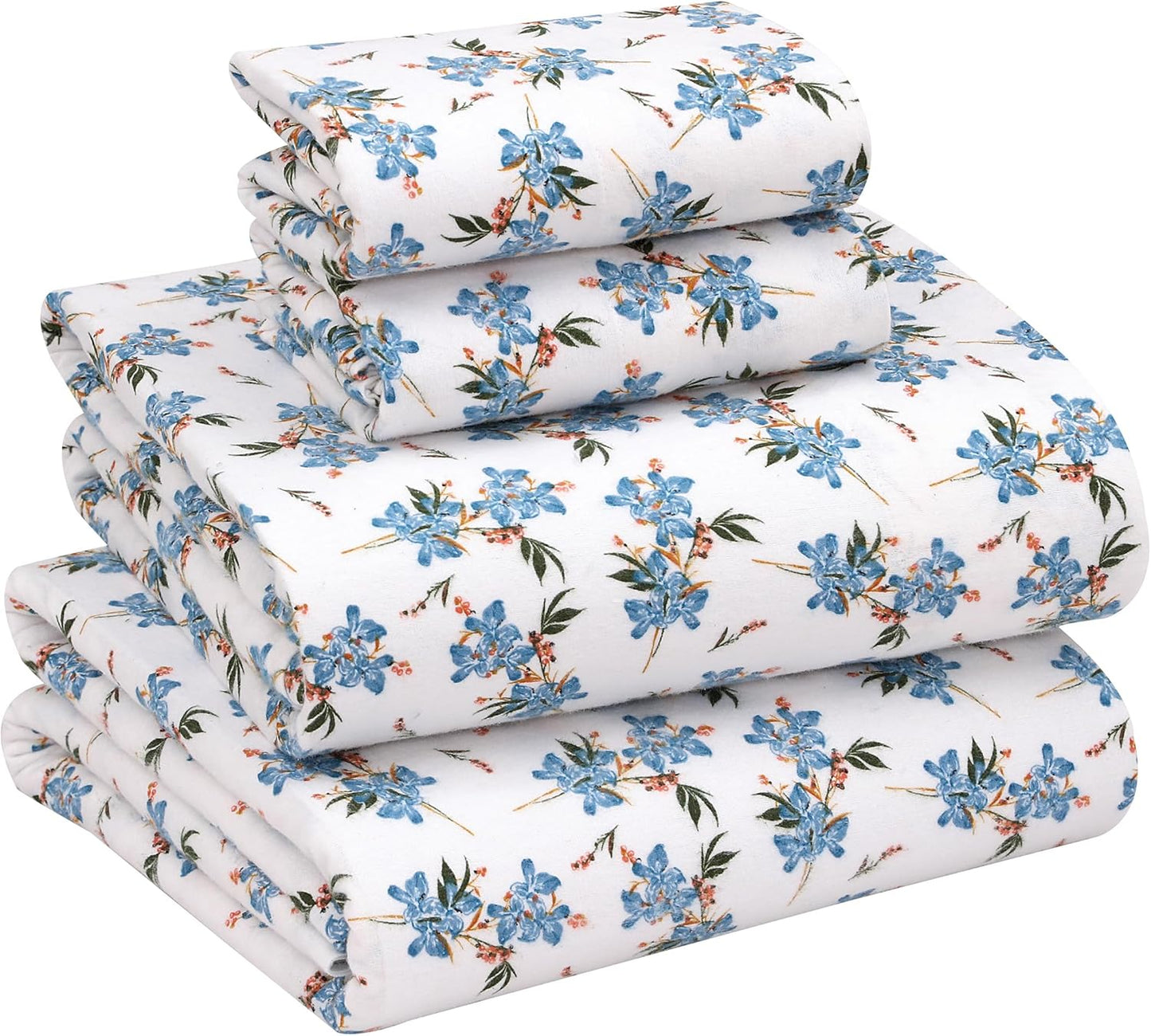 RUVANTI Flannel Sheets Queen Size - Soft, Cozy, and Durable