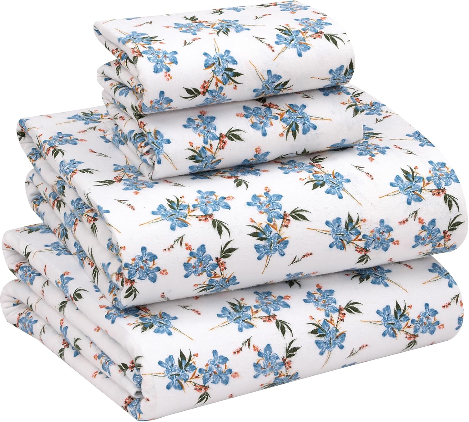 RUVANTI Flannel Sheets Queen Size - Soft, Cozy, and Durable
