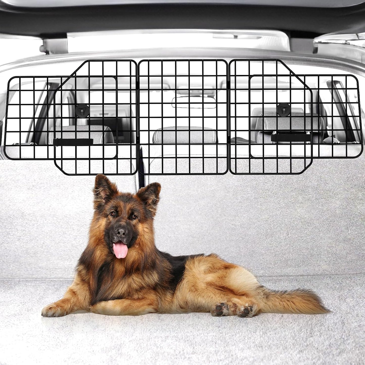 Universal-Fit Adjustable Dog Barrier for SUVs and Cars