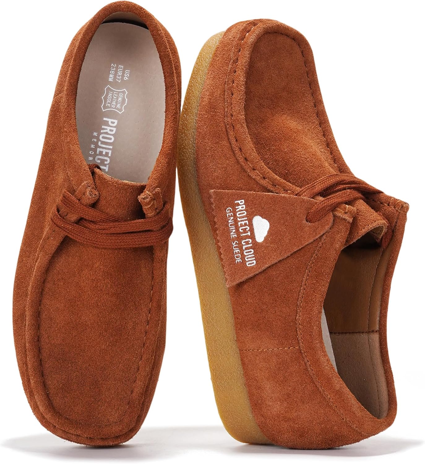Genuine Leather Womens Shoes with Memory Foam for Comfort