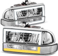 Auto Dynasty Switchback Box Style LED DRL Headlights for Chevy Blazer