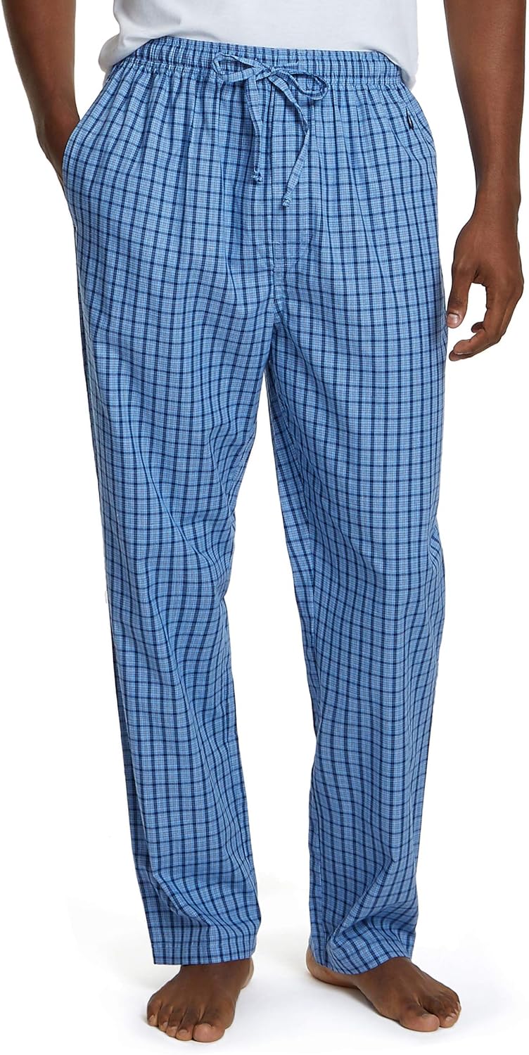 Nautica Men's Soft Woven Cotton Elastic Waistband Pajama Pant