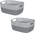 Simplify 2 Pack 2 Tone Sailor Knot Storage Tote - Stylish Closet