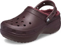 Crocs Womens Classic Lined Platform Clogs - Warm, Elevated