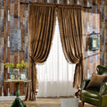 Melodieux Pom Poms Velvet Blackout Curtains 52in x 84in - Luxury