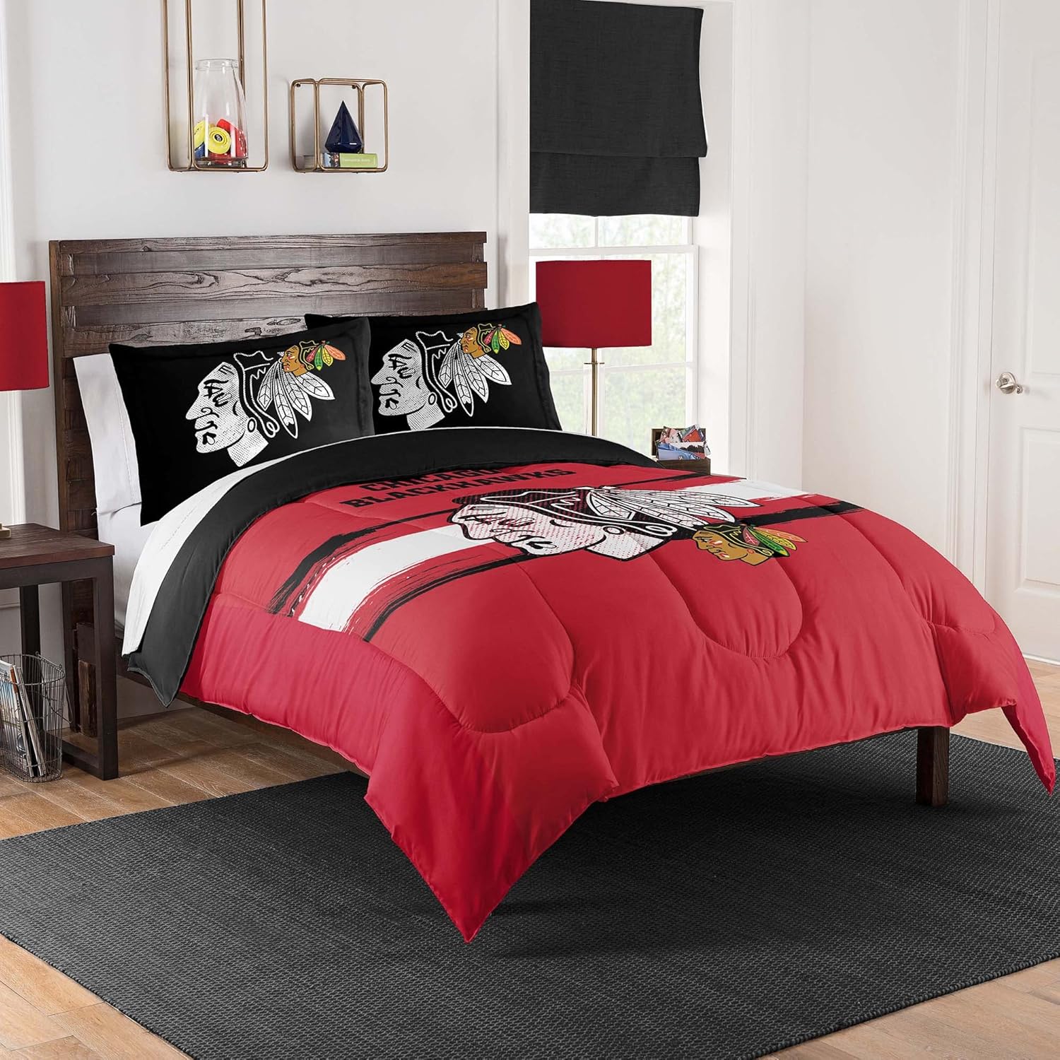 Chicago Blackhawks NHL Team Comforter Set for True Fans