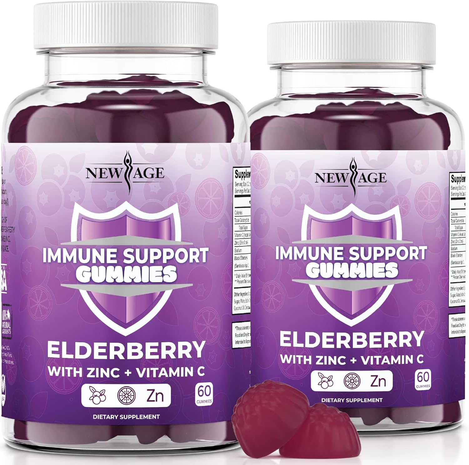 Immune System Support Gummies with Sambucus & Vitamin C