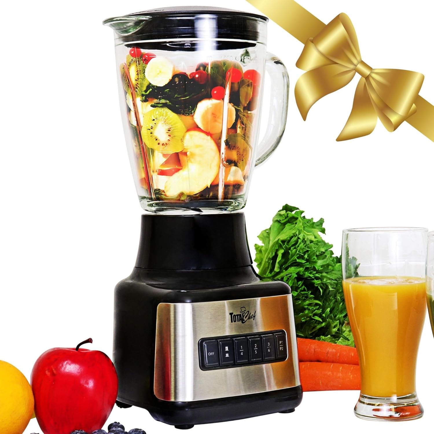 TOTAL Chef Blender: 6 Speed Ice Crushing Power
