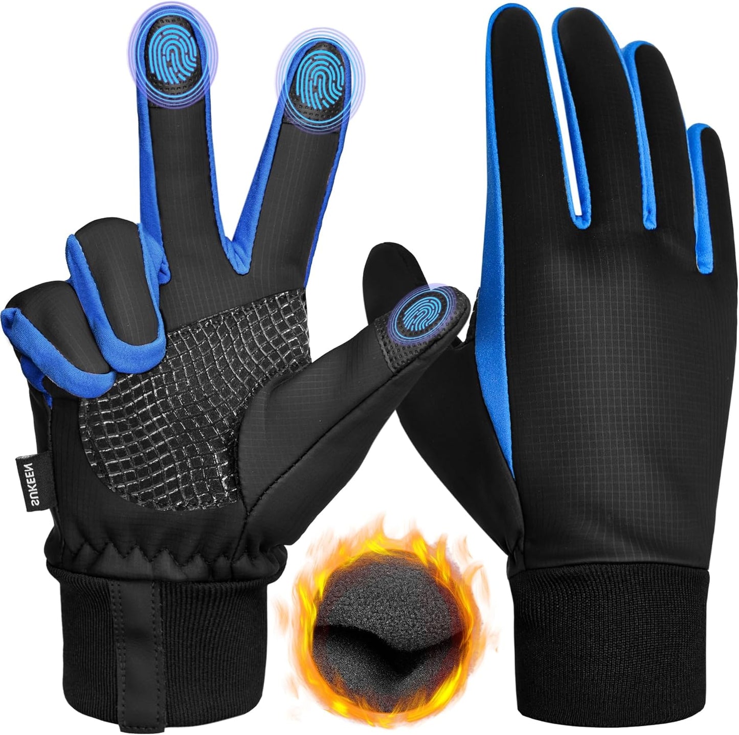 Warm Touch Screen Gloves for Winter Running - G002