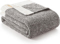 Snuggle Sac Grey Throw Blanket 50x70 in - Super Soft Oversized Cozy