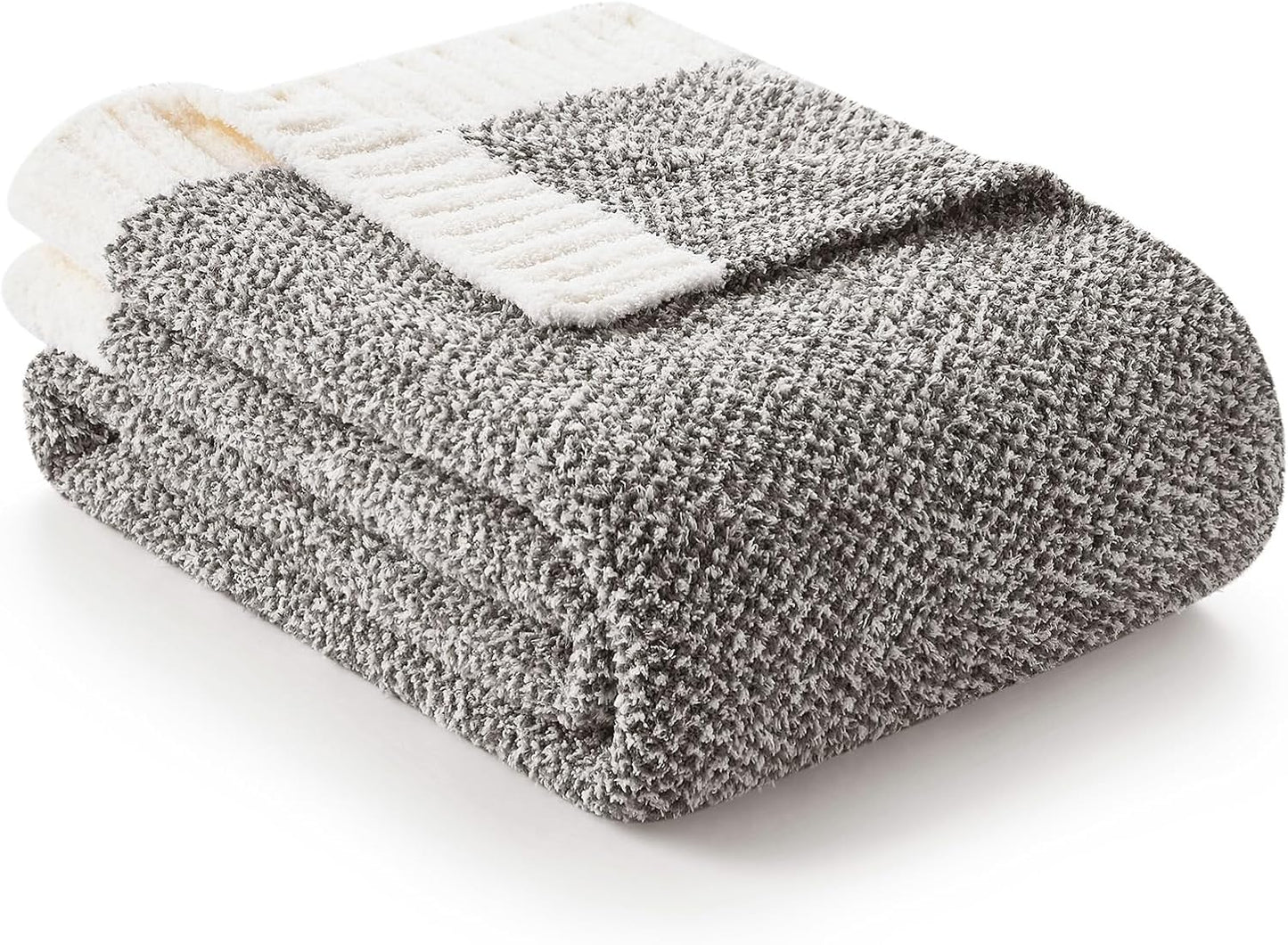 Snuggle Sac Grey Throw Blanket - Super Soft Plush Comfort