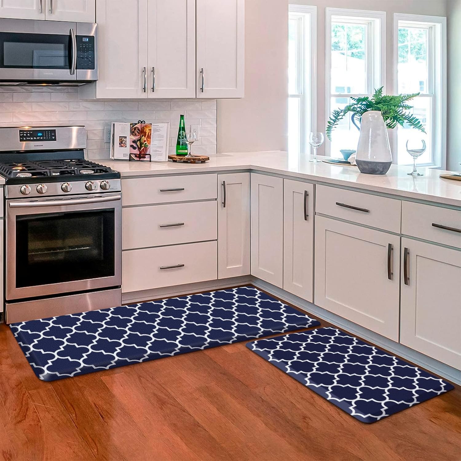 KMAT Kitchen Mat Sets - Cushioned Anti-Fatigue Area Rugs