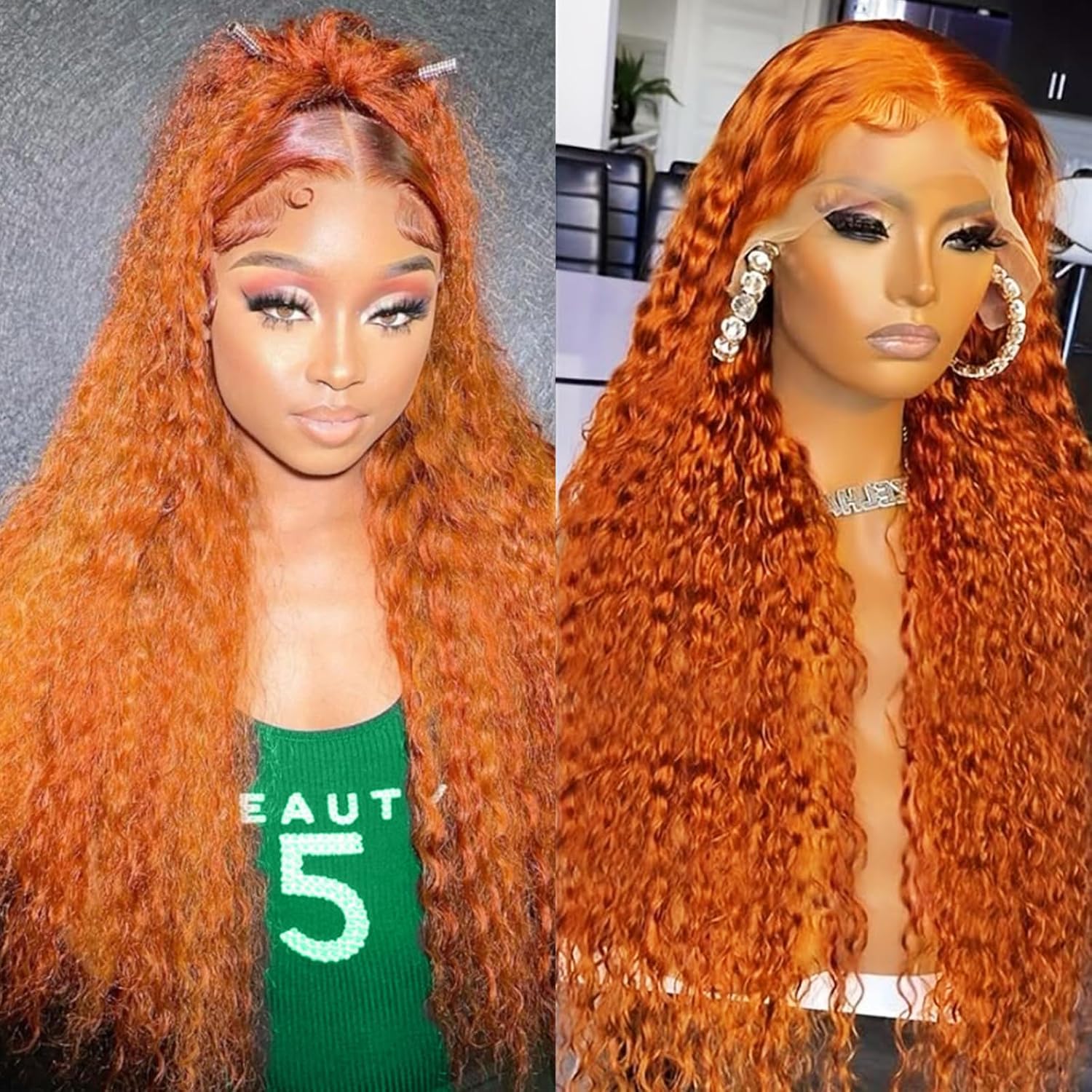 30 Inch Ginger Lace Front Wigs Human Hair for Stunning Styles