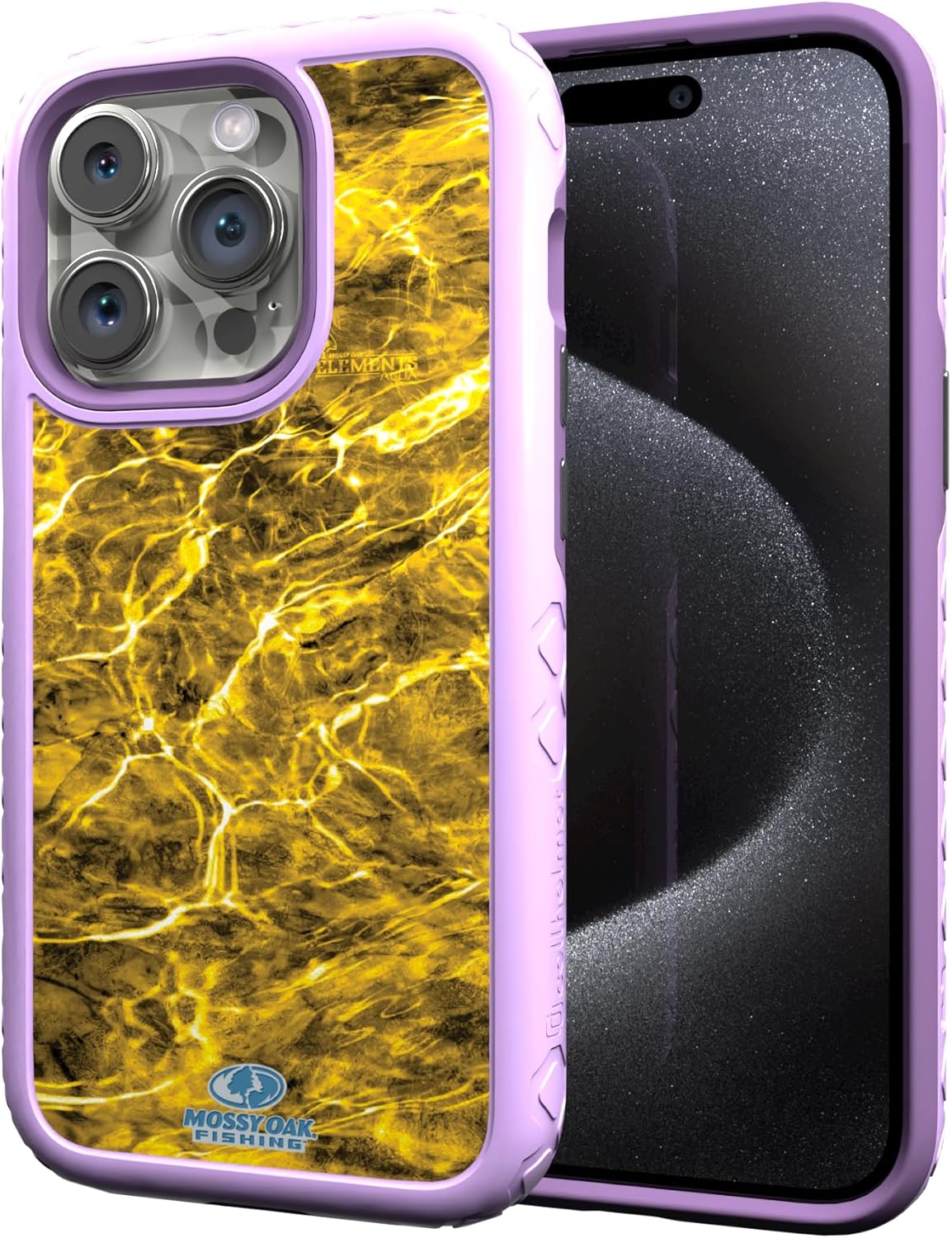 cellhelmet Mossy Oak Dual-Layer Case for iPhone 13 Pro in Lilac