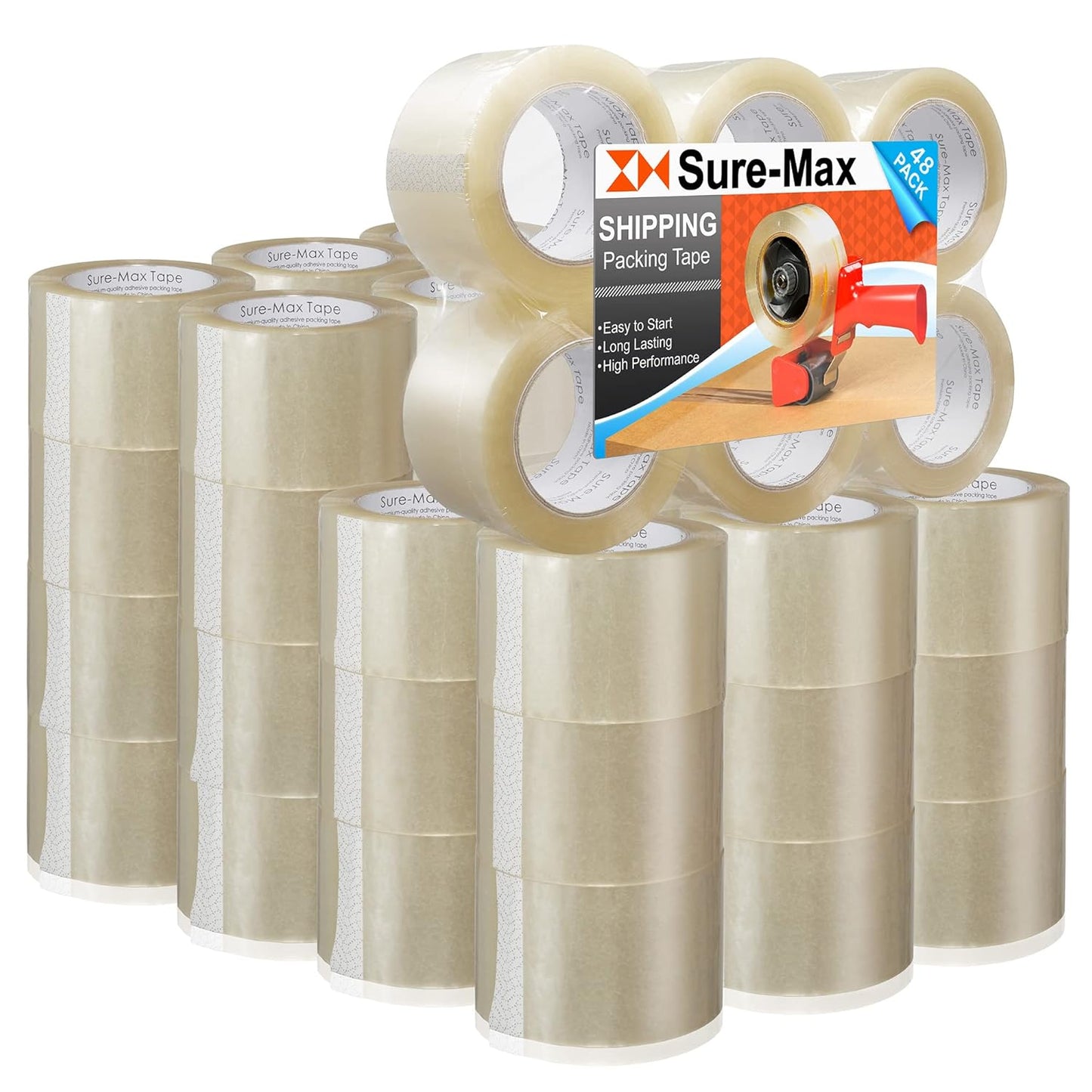 Sure-Max Extra-Wide Shipping & Packing Tape for All Needs