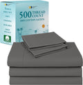 California Design Den Grey Split-King Sheet Set - 500 TC Pure Cotton