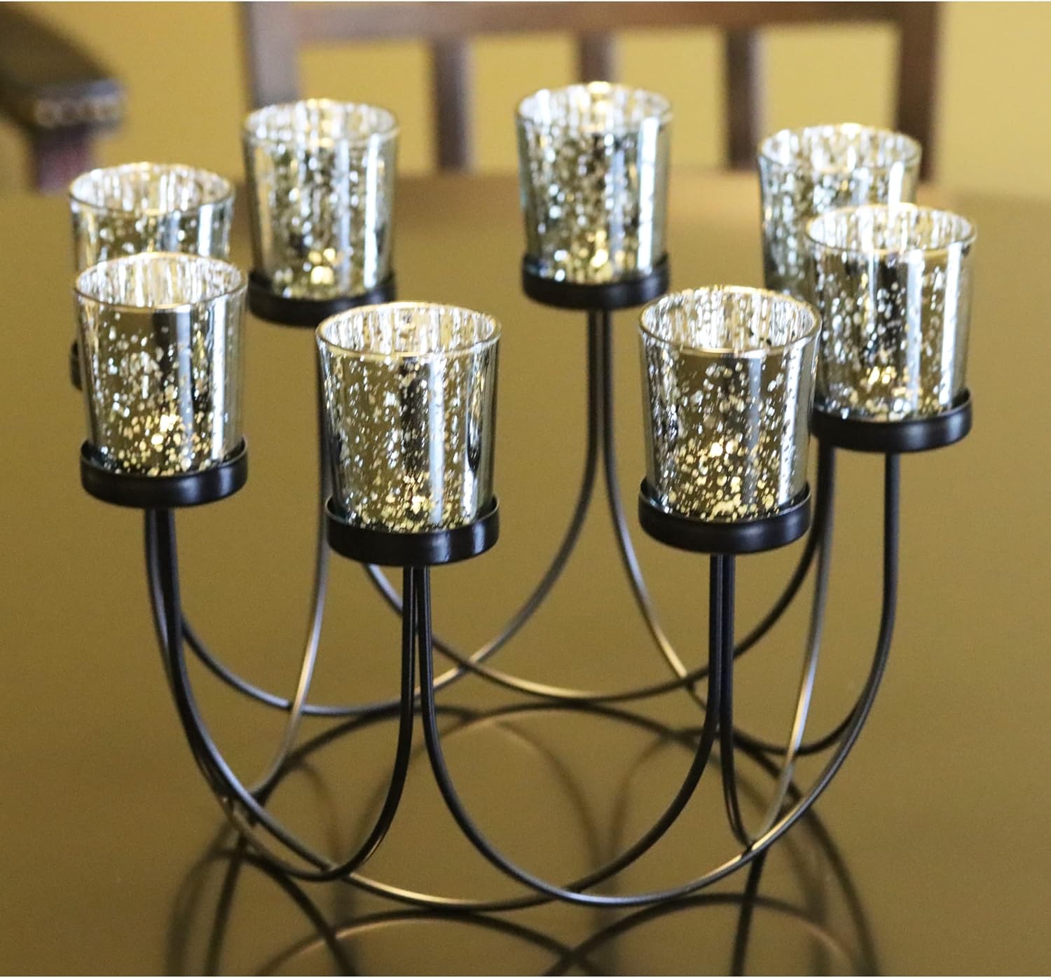 Seraphic Round Table Candle Holder Set - Elegant Centerpieces