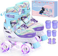 Sportneer Kids Roller Skates with Light Up Wheels for Fun