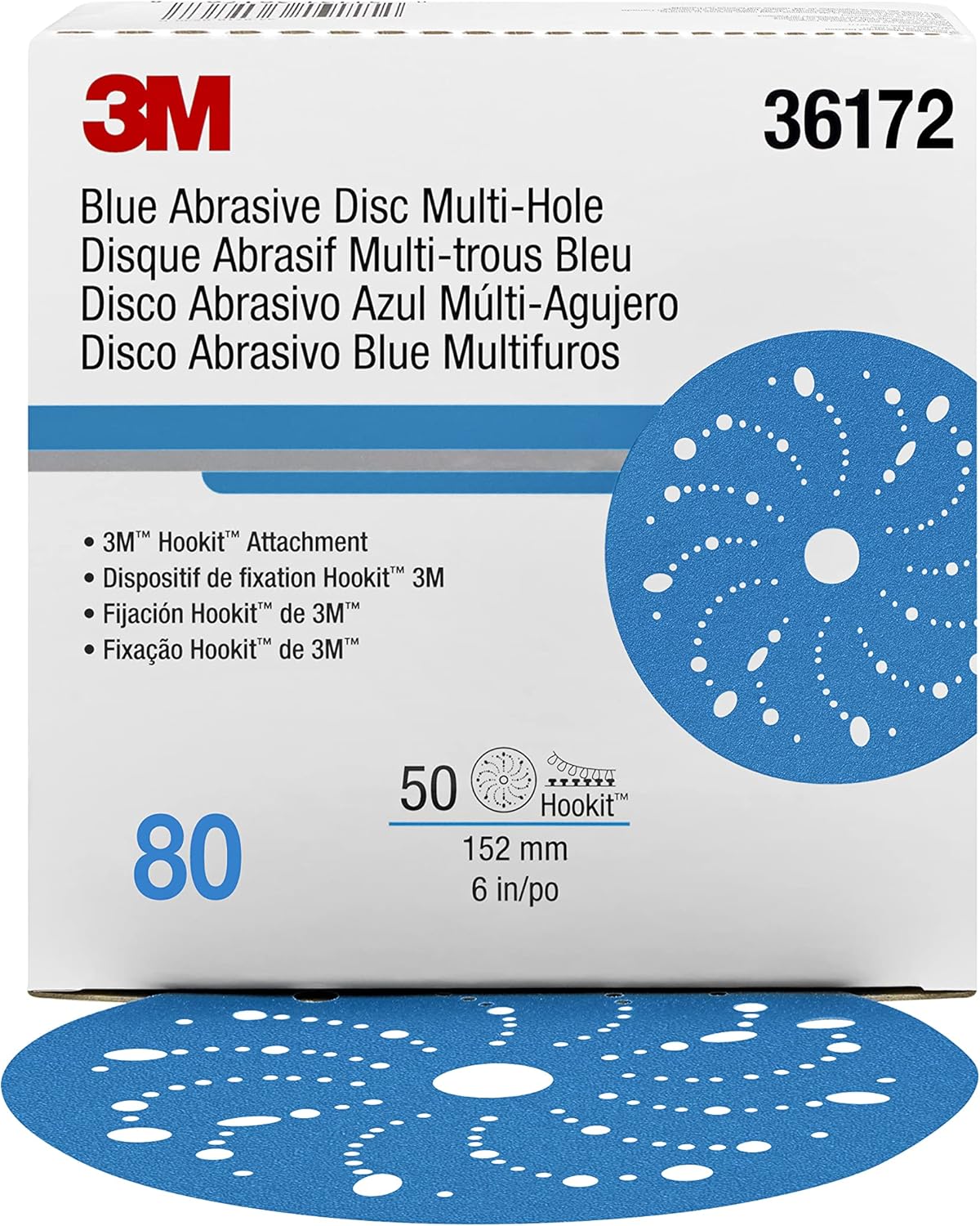 3M Hookit Blue Abrasive Discs for Auto Sanding and Body Repair