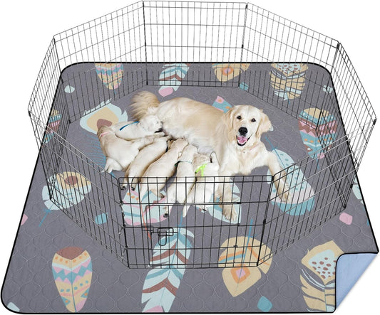 LOOBANI Washable Pee Pads for Dogs - Ultra-Absorbent 63x63in