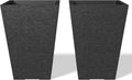 Kante 14 Inch Tall Planter Set of 2 - Large Taper Planters for Indoor