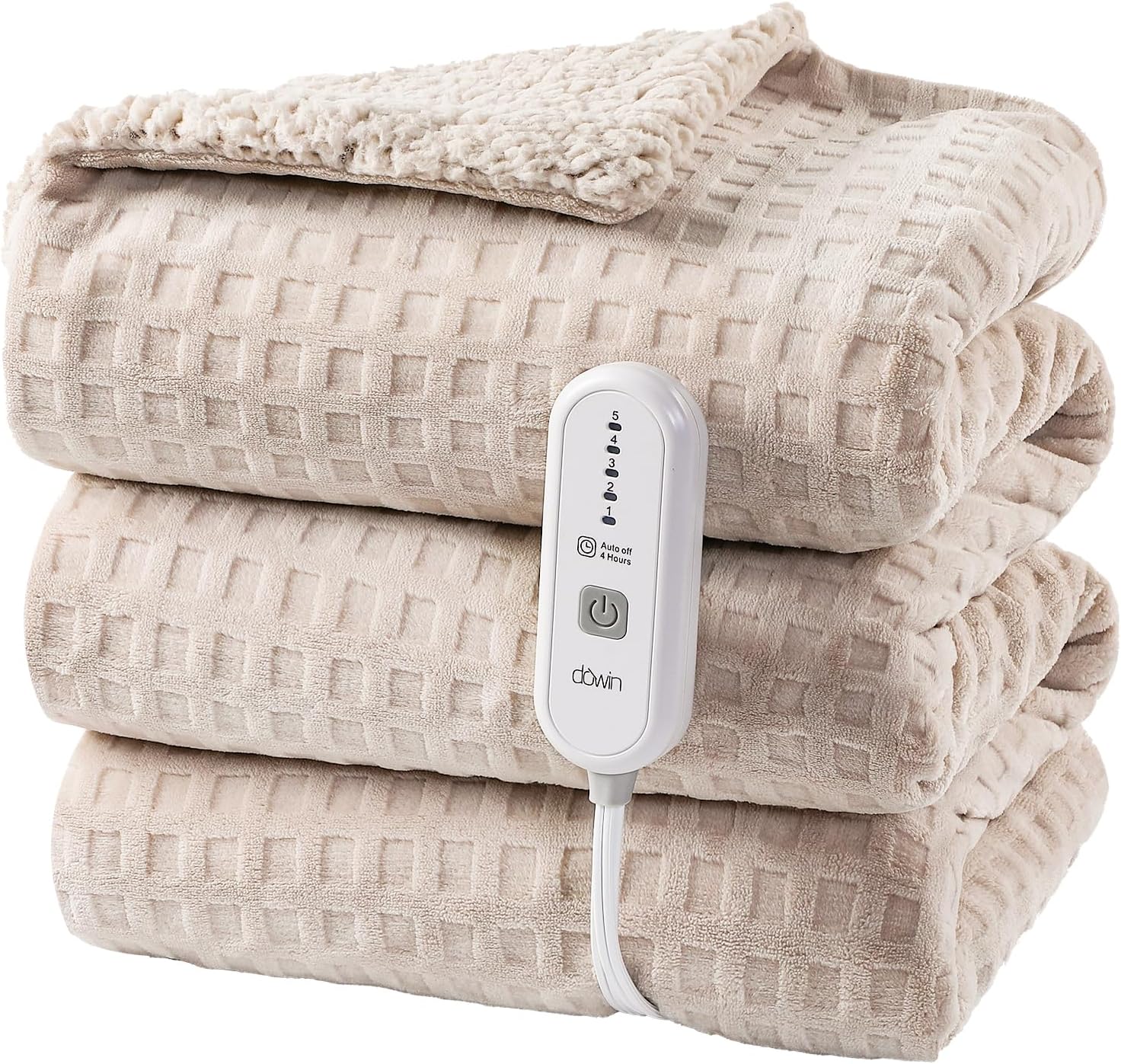 Dowin Heated Blanket Electric Throw for Cozy Warmth and Comfort