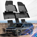 Car Floor Mats for 2024 2025 Hyundai Santa Fe - Custom TPE 3-Row Fit