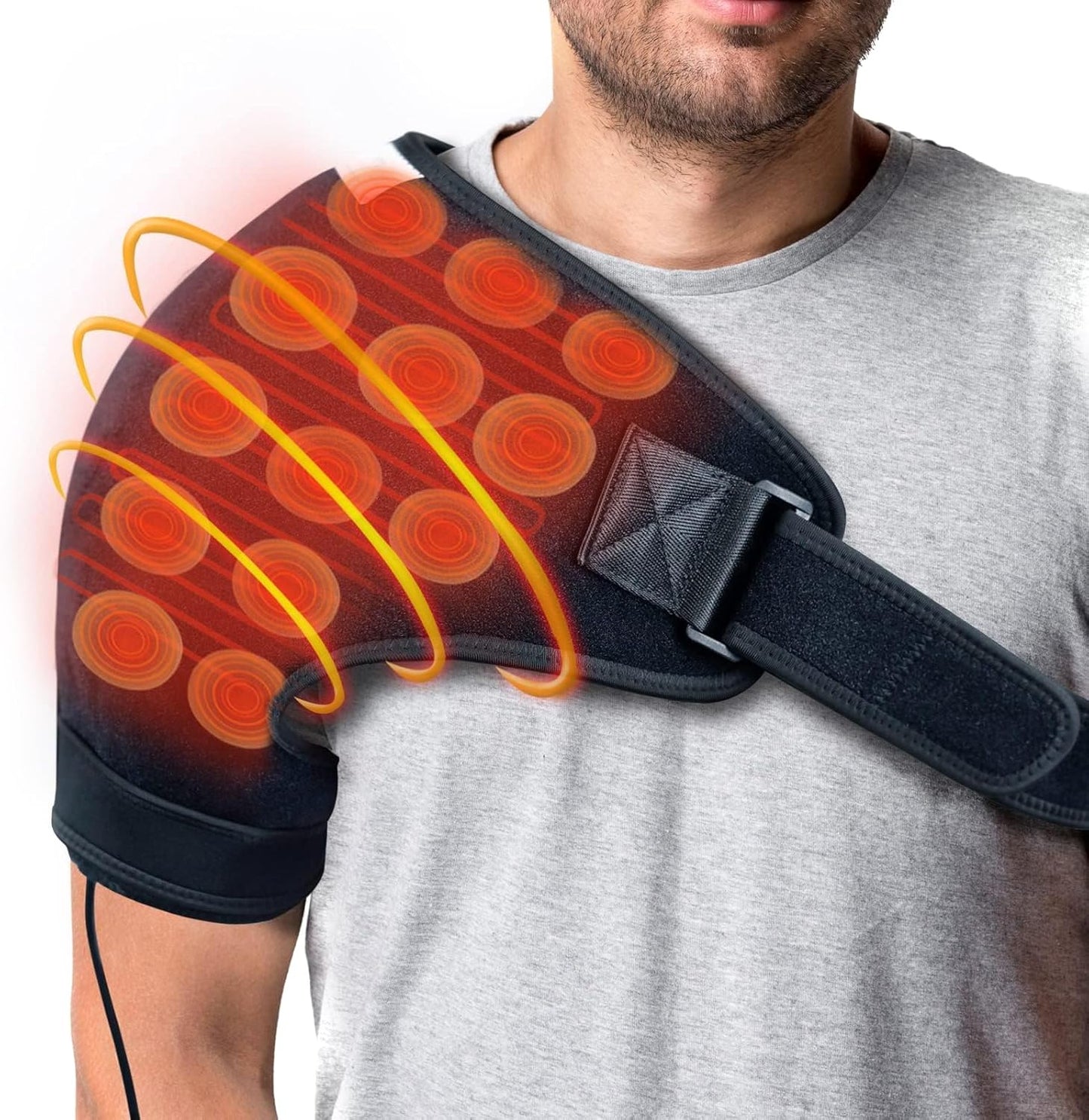 Far Infrared XL/XXL Shoulder Heating Pad by UTK - Soothing Relief