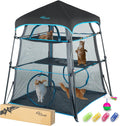 X-Large Catio Cat Enclosure - 3-Tier Portable Cat Tent for Indoor