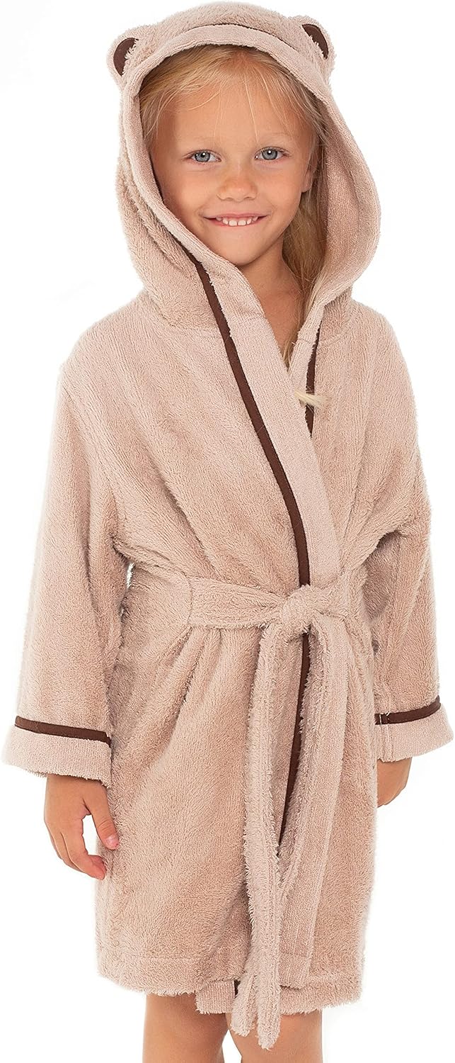 Premium Soft Toddler Bathrobe - Ultra Soft Rayon Robe for Kids