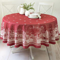 Engineered Jacquard Heavyweight Christmas Tablecloth - Holiday Decor