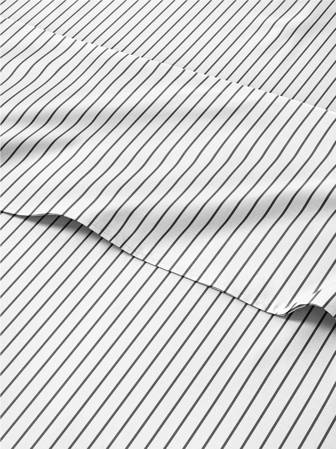 Striped Sheets Set - Black & White Twin XL Bedding for Comfort