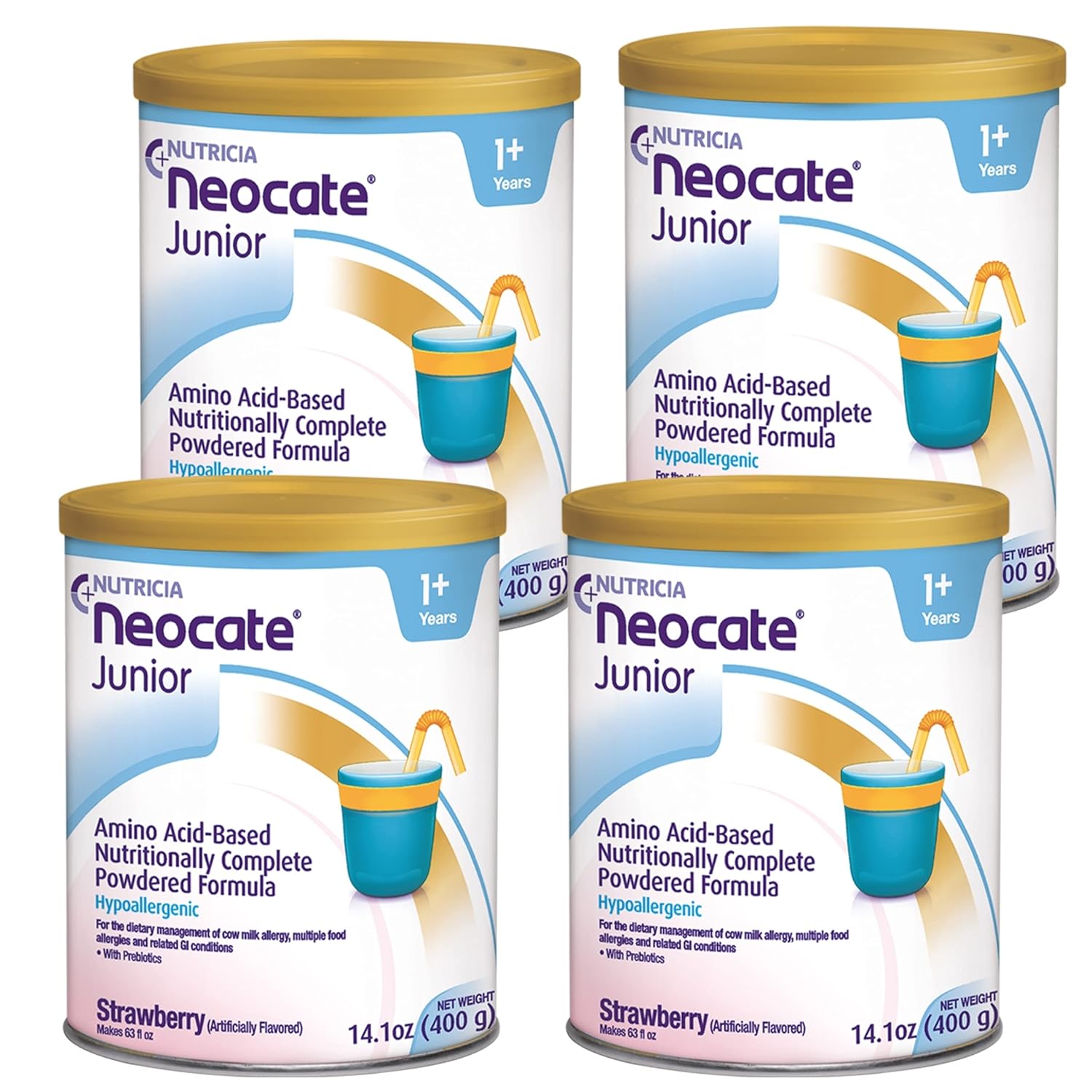 Neocate Junior Hypoallergenic Formula for Kids and Teens - Strawberry