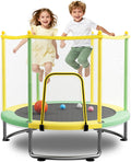 Kids Trampoline with Safety Net 440lbs Capacity - Indoor Outdoor