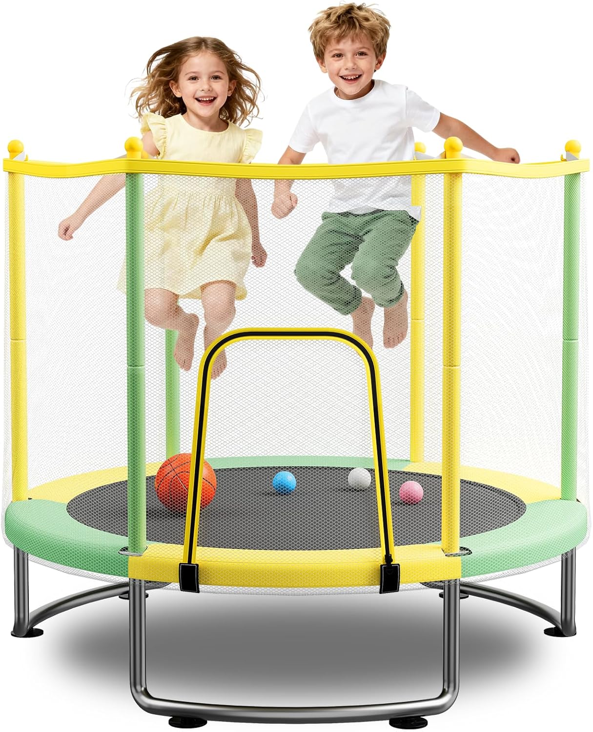 Kids Trampoline with Safety Net for Active Play and Fun