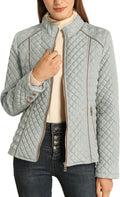 Fashionable Quilted Puffer Jacket for Women by Bellivera