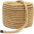 Jute Rope 1/2 in 200 ft Hemp Rope for Crafts and Heavy Duty Use