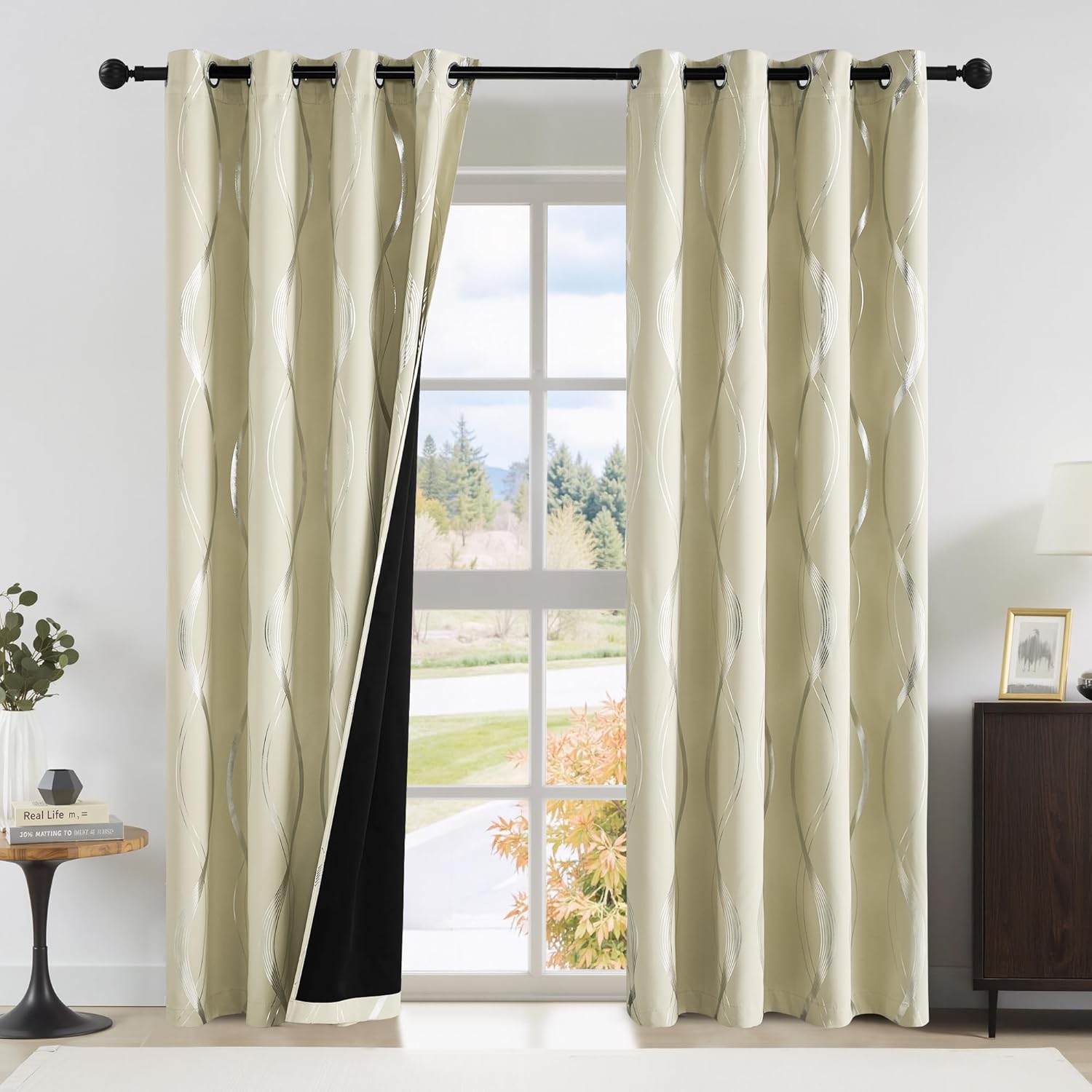 NICETOWN 100% Blackout Curtain Panels for Complete Light Control