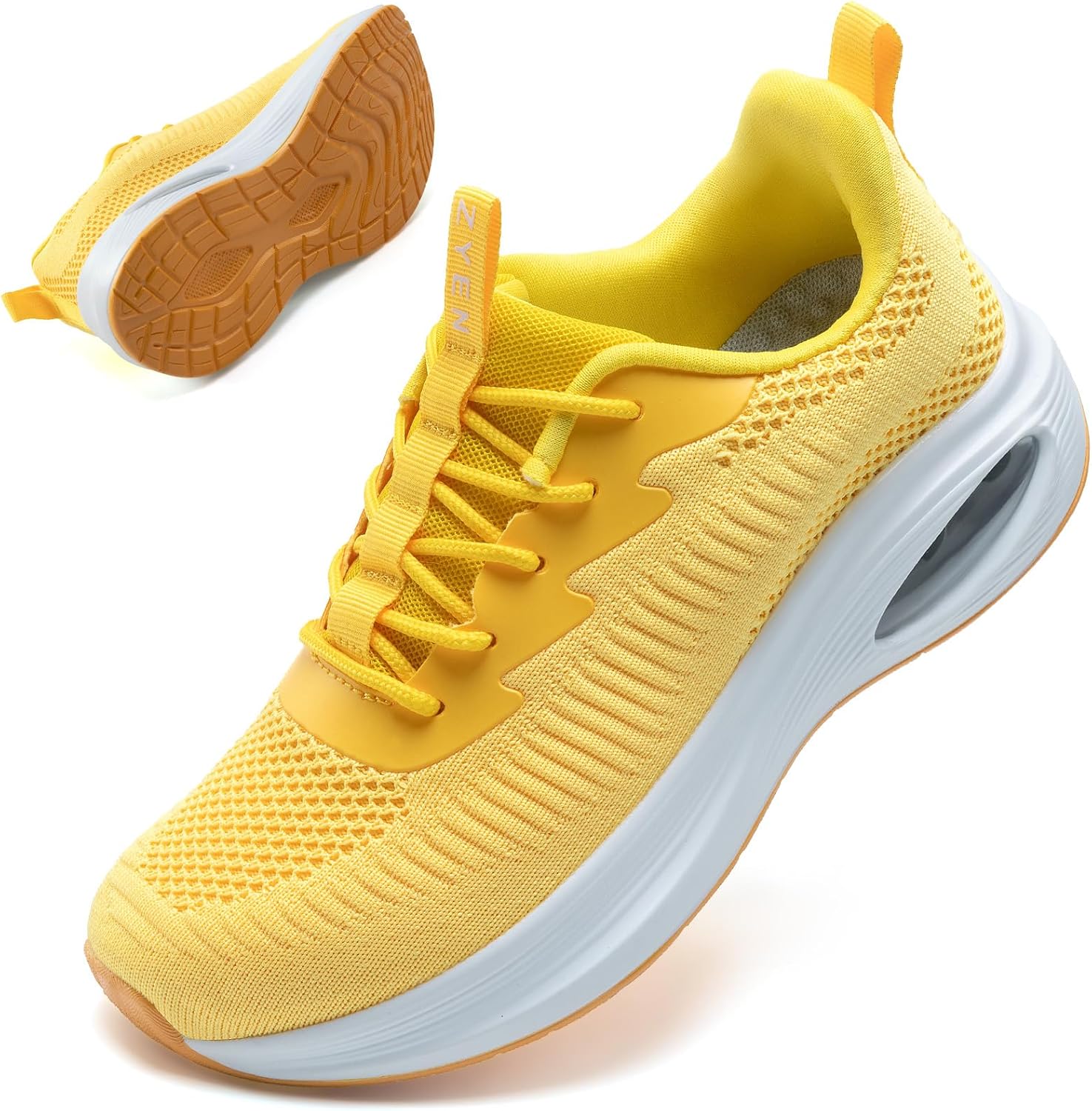 ZYEN Wide Toe Box Shoes for Women with Air Cushion Support