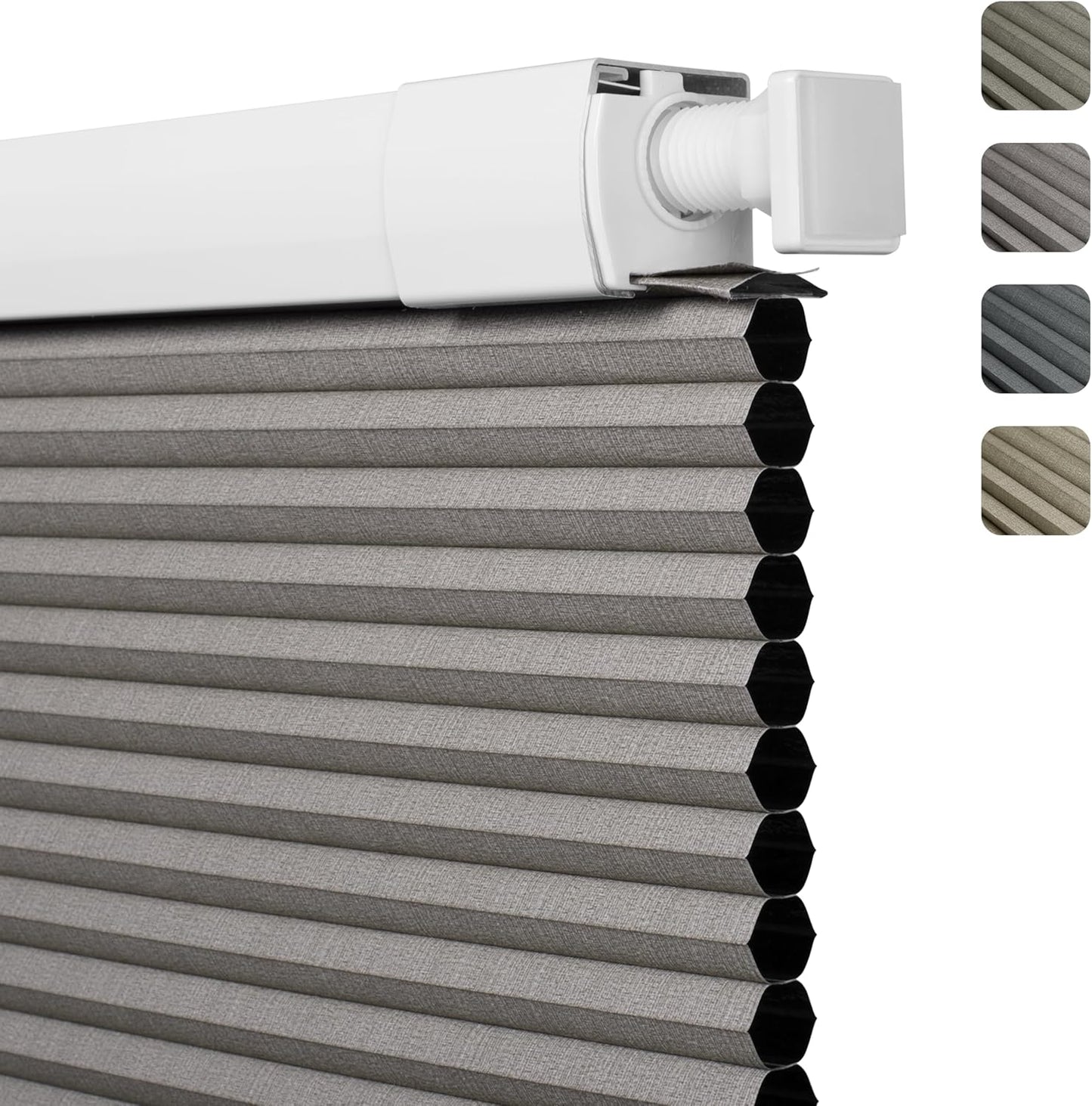 No Drill No Tools Blackout Cellular Shades for Easy Installation