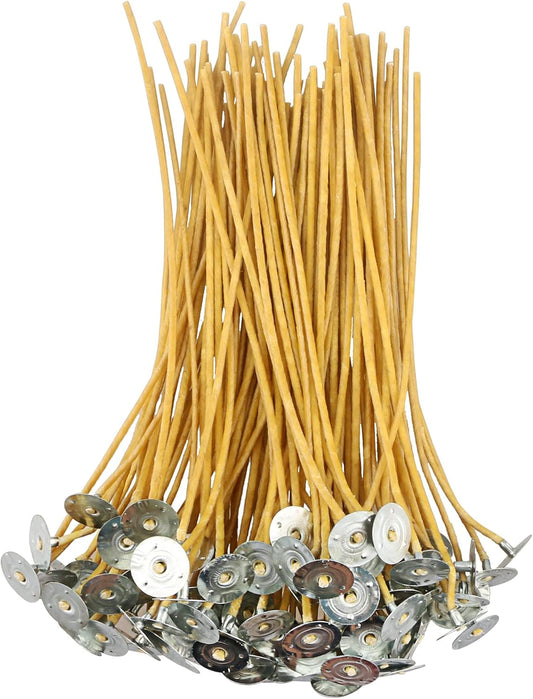 100 Natural Beeswax Hemp Wicks - 10 x 3mm