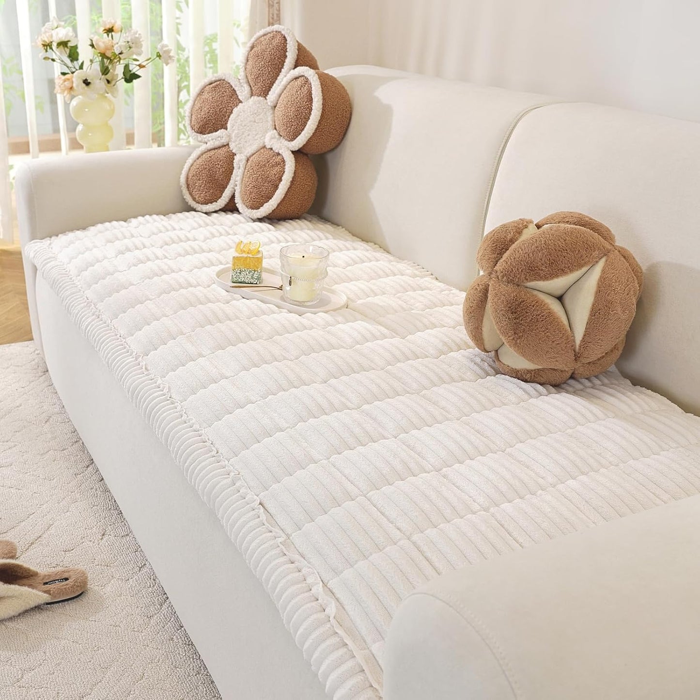 Couch Cover for Dogs Washable, Soft Fuzzy Pet Protector