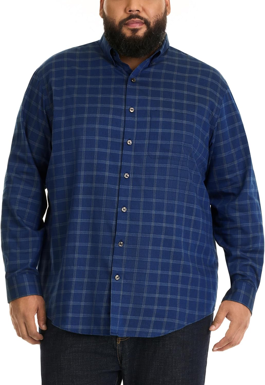 Van Heusen Men's Big and Tall Traveler Stretch Long Sleeve Shirt