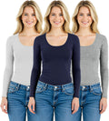 Emmalise Women's Basic Athletic Fit Long Sleeve Tee (Style CNH6)